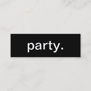 Party Business Card