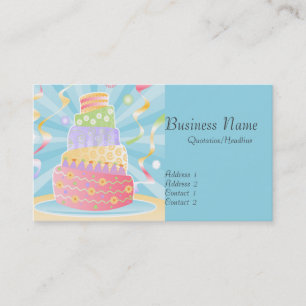Party Cake Business Cards