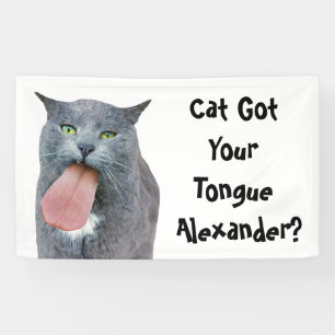 Party Cat Got Your Tongue? Banner