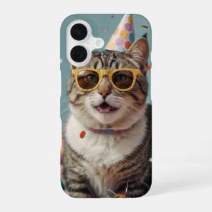 Party Cat iPhone 16 Case