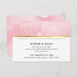 PARTY CELEBRATION CARD gold pretty pink watercolor<br><div class="desc">by kat massard >>> www.simplysweetPAPERIE.com <<< A simple design for your RSVP REPLY CARDS - to match your main invitations. Love the design, but would like to see some changes - another colour scheme, product, add a photo or adapted for a different occasion - no worries simply contact me, KAT@SIMPLYSWEETPAPERIE.COM...</div>