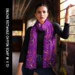 Party Celebration Colourful Confetti Purple Chiffo Scarf<br><div class="desc">Party Celebration Colourful Confetti Deep Purple Chiffon Scarf. Personalize it with your artwork. Edit it to change the coloured background. For any occasion,  New Year's Day,  4th of July,  Christmas,  Mother's Day,  birthday,  a gift for you or someone special.</div>