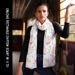 Party Celebration Colourful Confetti White Chiffon Scarf<br><div class="desc">Party Celebration Colourful Confetti White Background Chiffon Scarf. Personalize it with your artwork. Edit it to change the coloured background. For any occasion,  New Year's Day,  4th of July,  Christmas,  Mother's Day,  birthday,  a gift for you or someone special.</div>