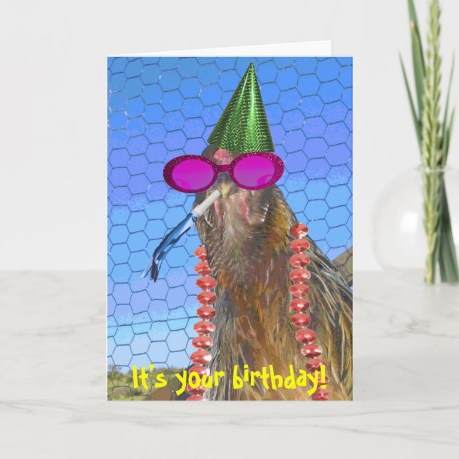 Party Chicken Card (Front)
