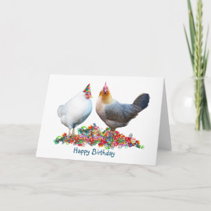 Party Chickens Birthday Card