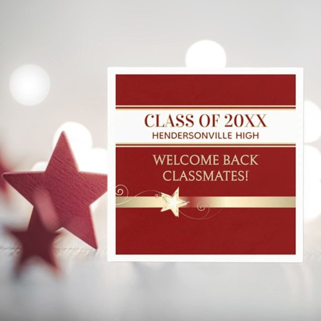 Party! Class Reunion Welcome back Napkin (Creator Uploaded)
