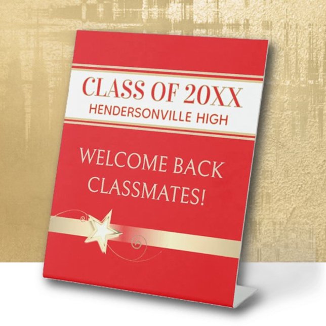 Party! Class Reunion Welcome back Pedestal Sign (Creator Uploaded)