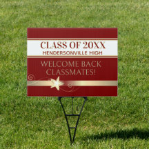 Party! Class Reunion Welcome yard sign