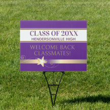 Party! Class Reunion Welcome yard sign