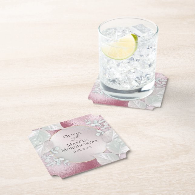 Party Coasters | Wispy Burgundy Shimmer (Insitu)