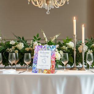 Party Colour Diamond Crystal Gemstone Wedding Pedestal Sign