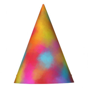 Party Colourful Design Trendy Custom Template Party Hat