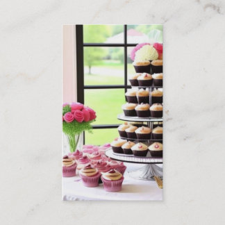 Party Coordinator Featuring Cupcakes Business Card
