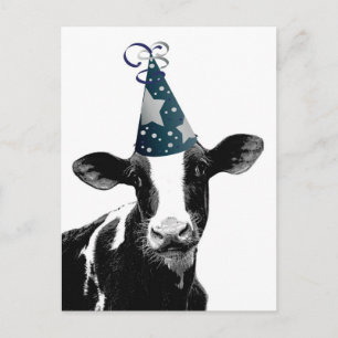 Party Cow - Dairy Style Celebration Postcard
