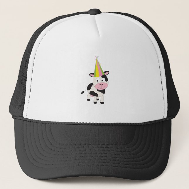 Party Cow Trucker Hat (Front)