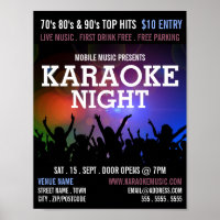Party Crowd, Karaoke Event Advertising