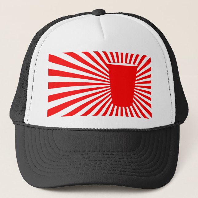party cup trucker hat (Front)