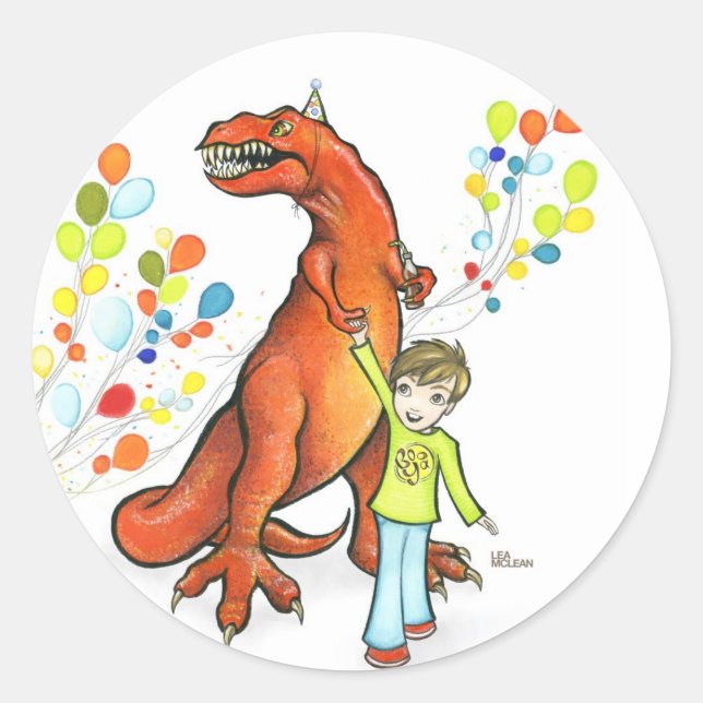 Party Dino Stickers (Front)