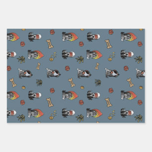 Party Dog Wrapping Bundle Paper Sheet