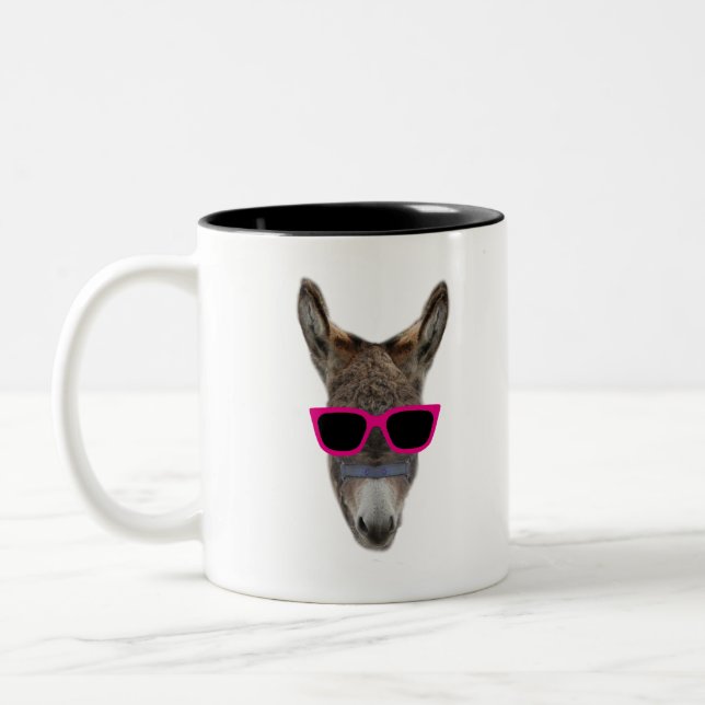 party donkey Two-Tone coffee mug (Left)