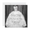 Party Dress Black White Quinceanera Invitations