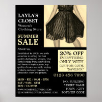 Party Dress, Women's Clothing Store Advertising