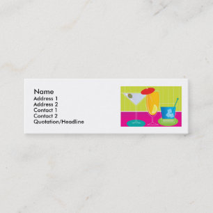 Party Drinks Mini Business Card