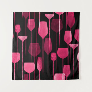 Party drinks seamless pattern tapestry