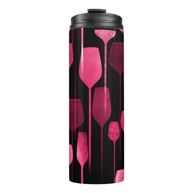 Party drinks seamless pattern thermal tumbler (Front)