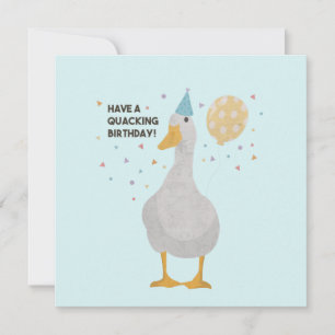 Party Duck Pun: Have a Quacking Birthday Card