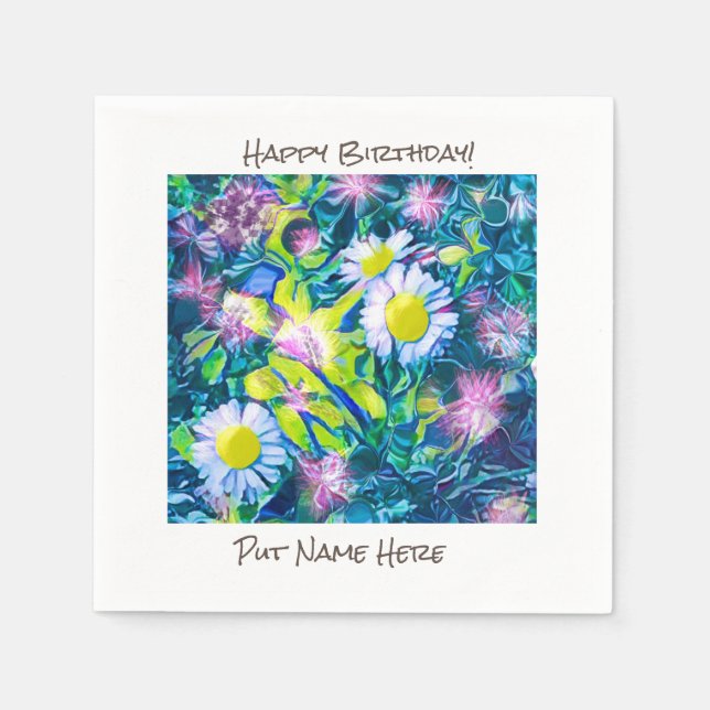 Party Essentials Personalize Text  Napkin (Front)