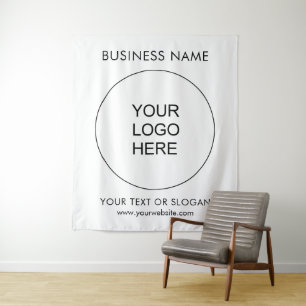 Party Event Seminar Custom Business Logo Large Tapestry