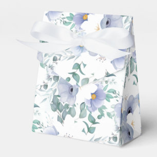 Party Favour Box-Blue Flowers Favour Box