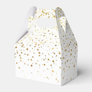 Party Favour Box-Gold Stars Favour Box