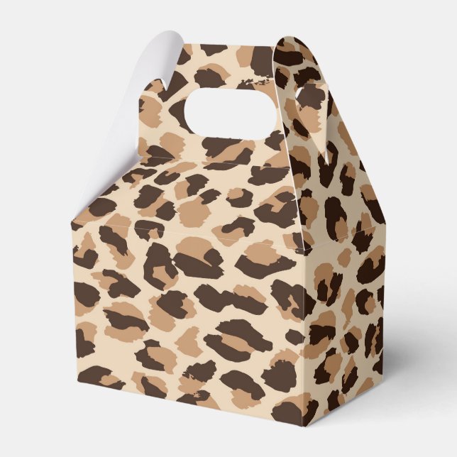 Party Favour Box Leopard Print (Front Side)