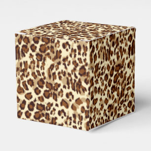 Party Favour Box-Leopard Print Favor Box