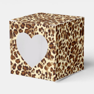 Party Favour Box-Leopard Print Favor Box