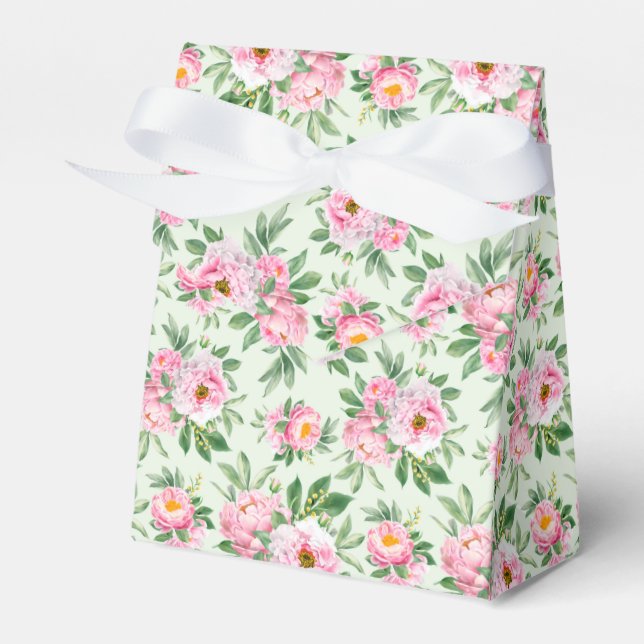 Party Favour Box Peony (Front Side)