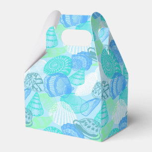 Party Favour Box-Seashells Print Favour Box