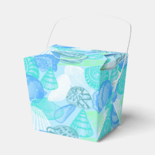 Party Favour Box-Seashells Print Favour Box