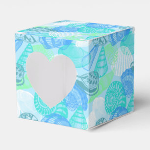 Party Favour Box-Seashells Print Favour Box