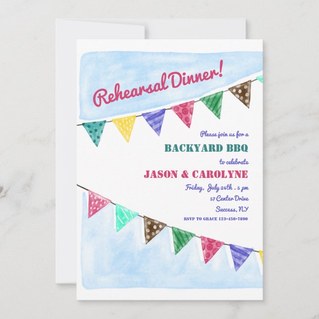 Party Flags Invitation (Front)