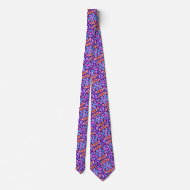 Party Flowers Tie (Back)