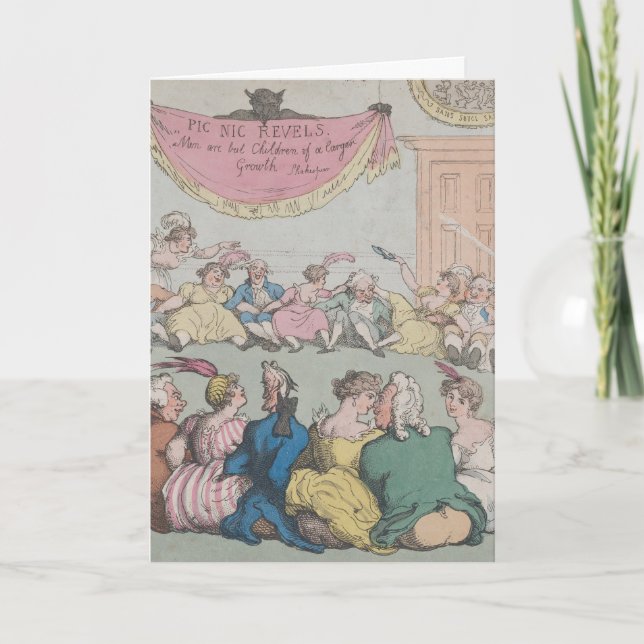Party - Folded Greeting Card (Front)