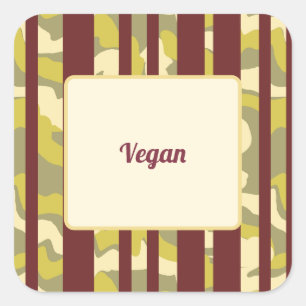 Party Food Vegan Dietray Preference  Square Sticker