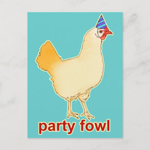 Party Fowl Postcard