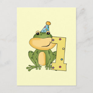 Party Frog 1st Birthday T-shirts and Gifts Postcard
