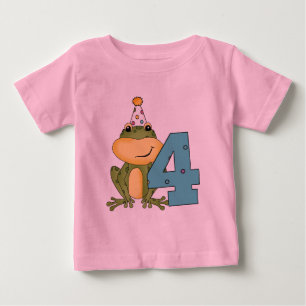 Party Frog 4th Birthday T-shirts and Gifts