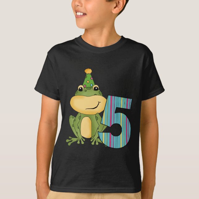 Party Frog 5th  Birthday T-shirts and Gifts (Front)