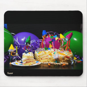 Party Fubby's with cake as a treat. Mouse Pad